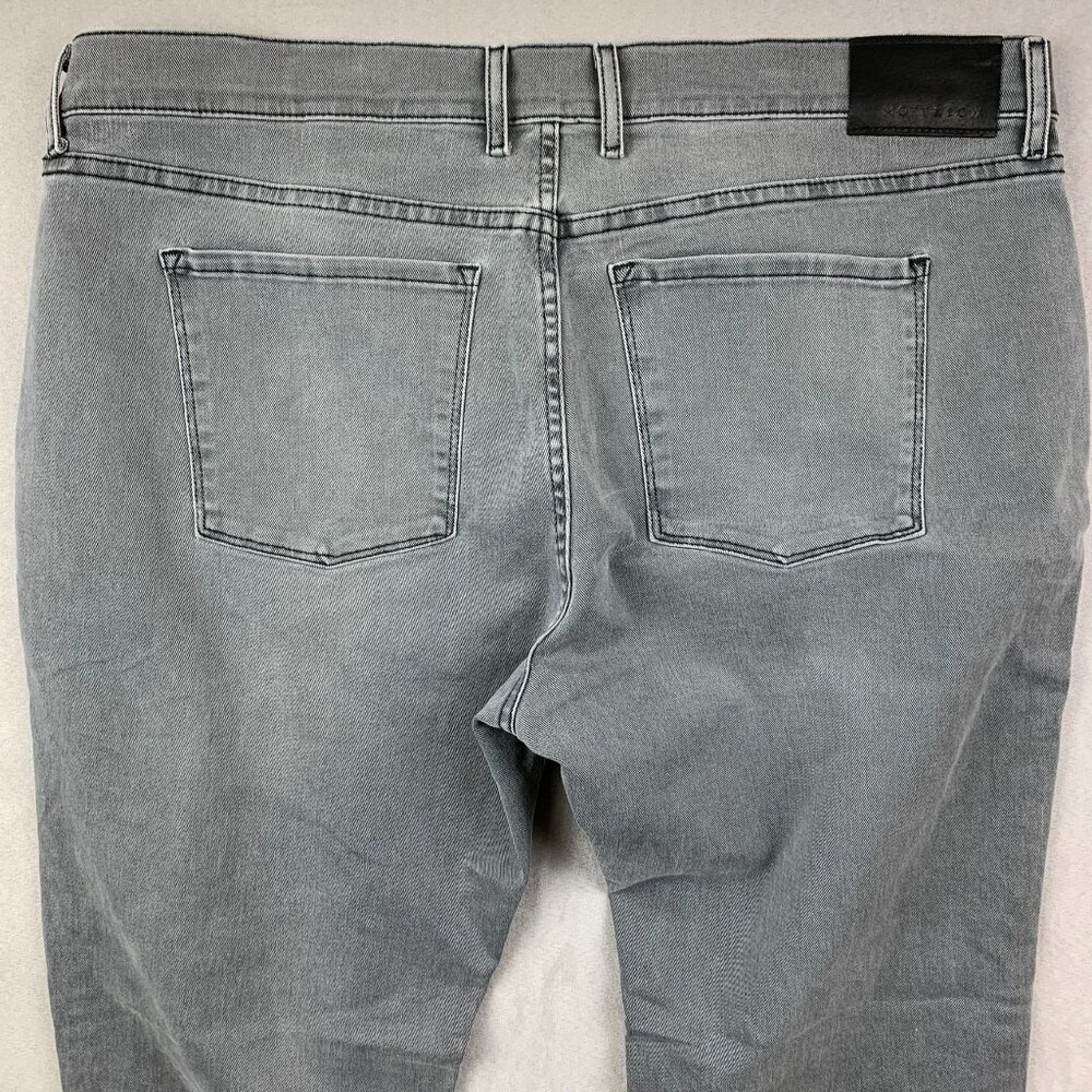 Mott & Bow Mens Pants 40 Gray Slim Stone Jeans Soft Denim Cotton Stretch 40x32 - Picture 10 of 12